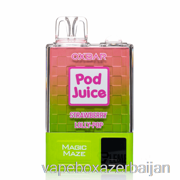E-Juice Vape OXBAR Magic Maze Pro 10000 Disposable Strawberry Lolly Pop - Pod Juice
